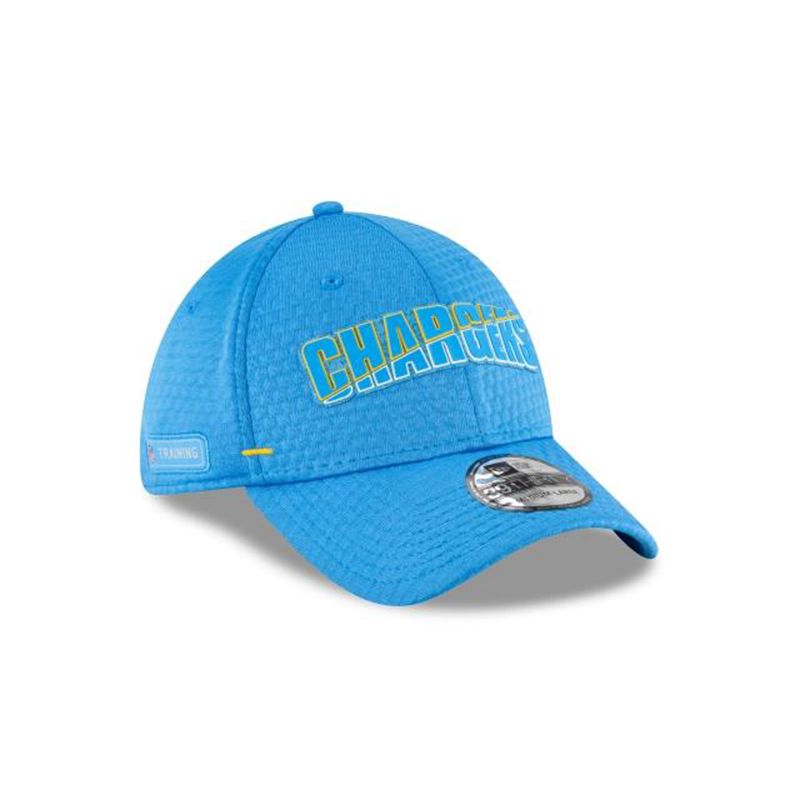 NFL Los Angeles Chargers Official Summer Sideline 39Thirty Stretch Fit (AVT1699) - Blue New Era Caps